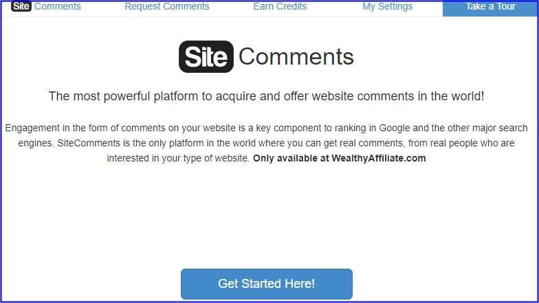 Site Rubix - Site Comments