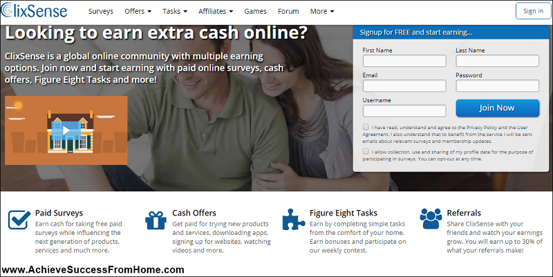Clixsense Review 2018 Achieve Success From Home - 