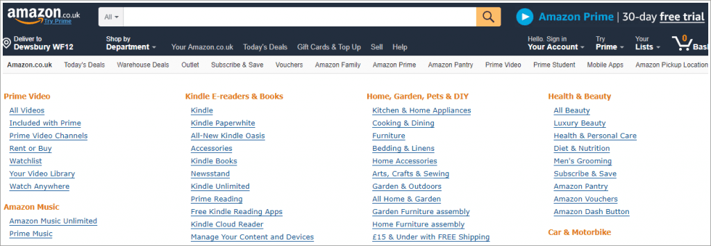 Amazon search engine