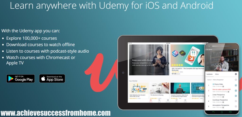 Udemy mobile app