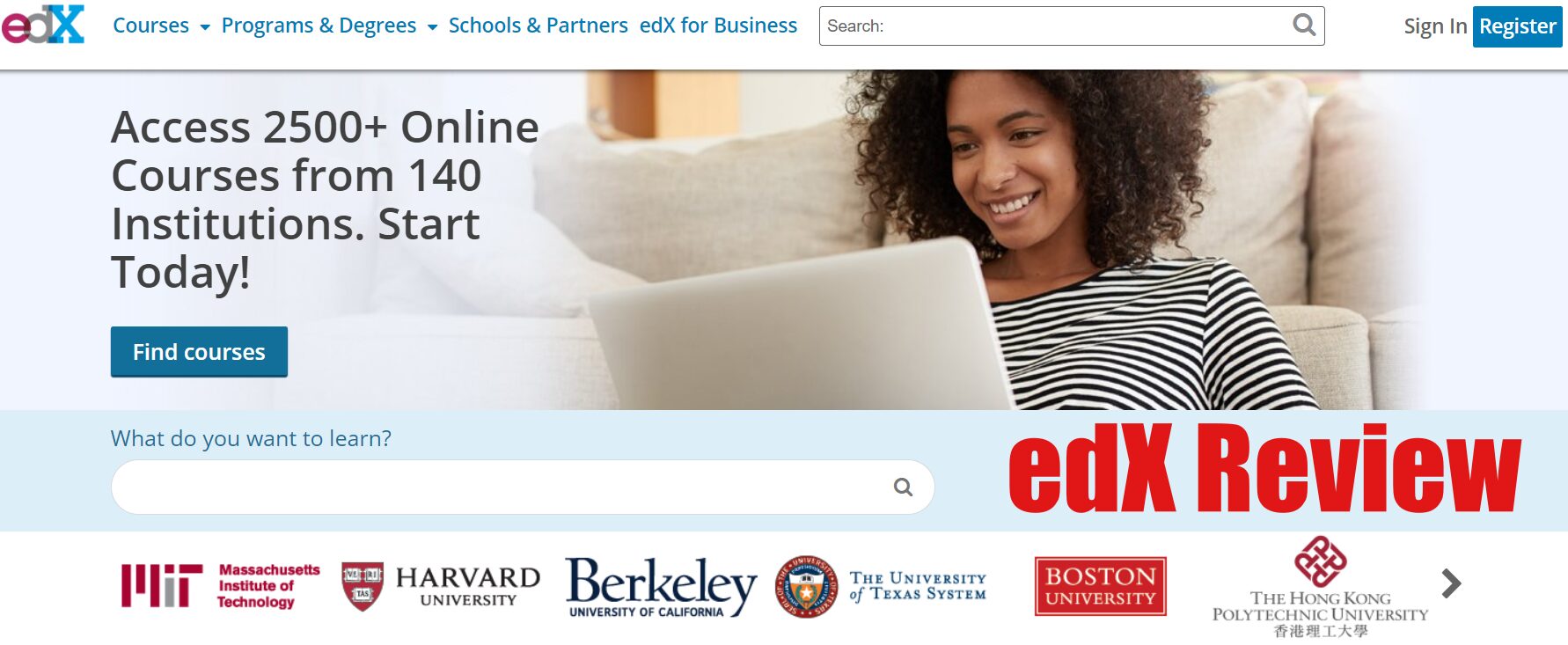 edx review - e-learning home study coming from MIT and Harvard