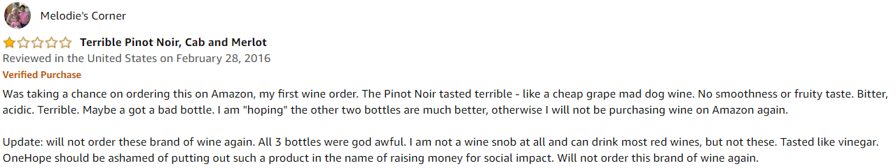 onehope wine reviews - #9