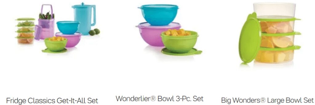 Tupperware bestsellers