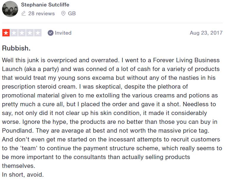 forever living products reviews #1