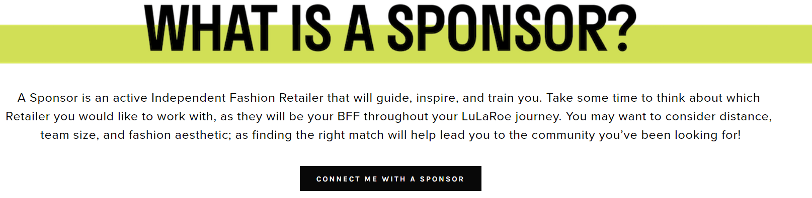 lularoe get me a sponsor
