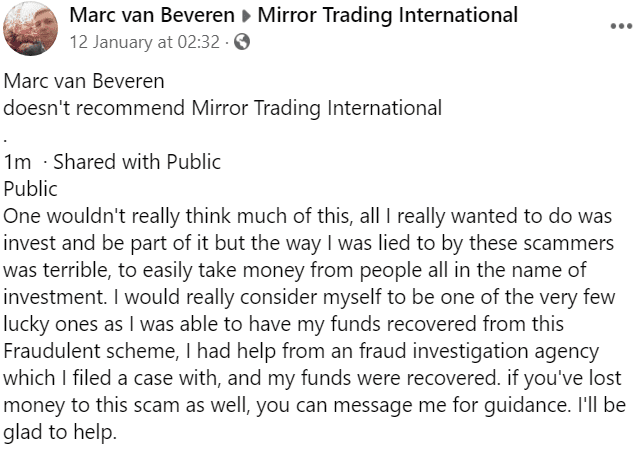 Mirror trading International review - Review #1
