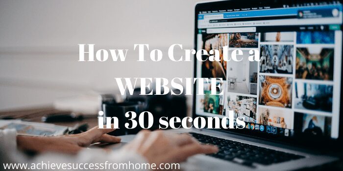 How online affiliate marketing works - How To Create a Website in 30 seconds