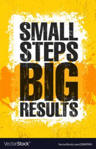 How to be successful at affiliate marketing - Small Steps. Big Results