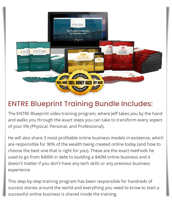 Copy The Millionaire Review - Entre Blueprint bundle