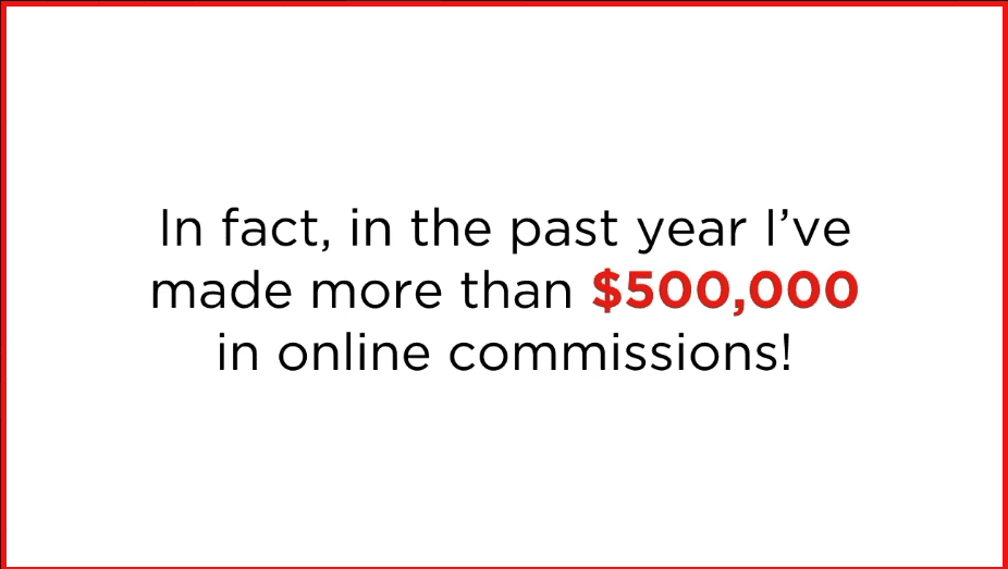 The commission code review - $500k within a year