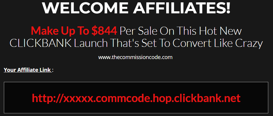The commission Code Review - Welcome affiliates