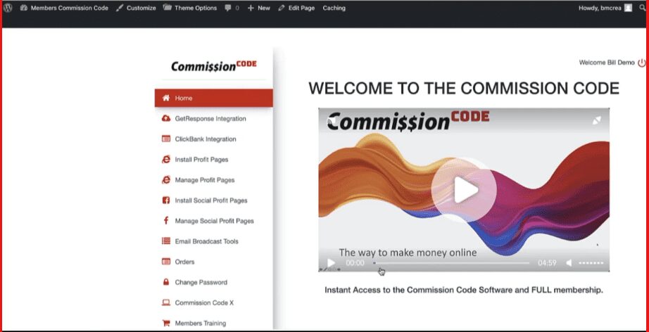 The commission code review - commission code front-end