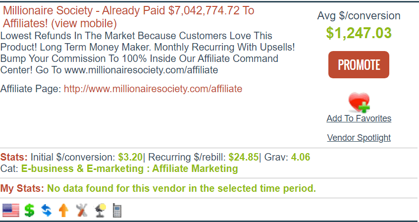 millionaire society review - clickbank