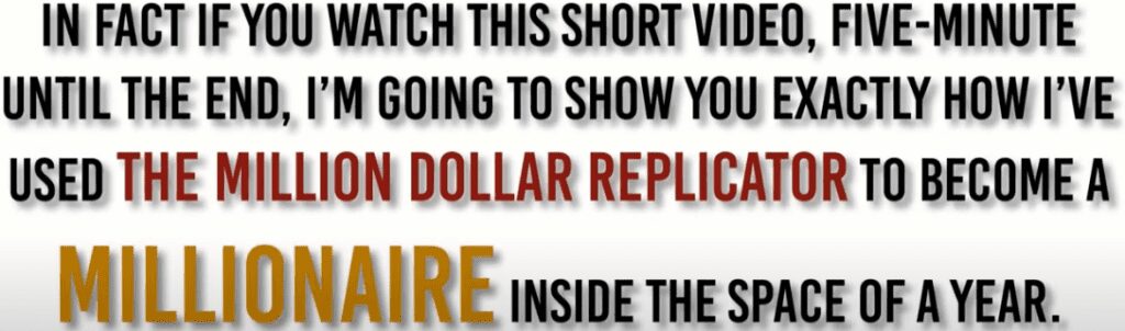 the million dollar replicator review - millionaire