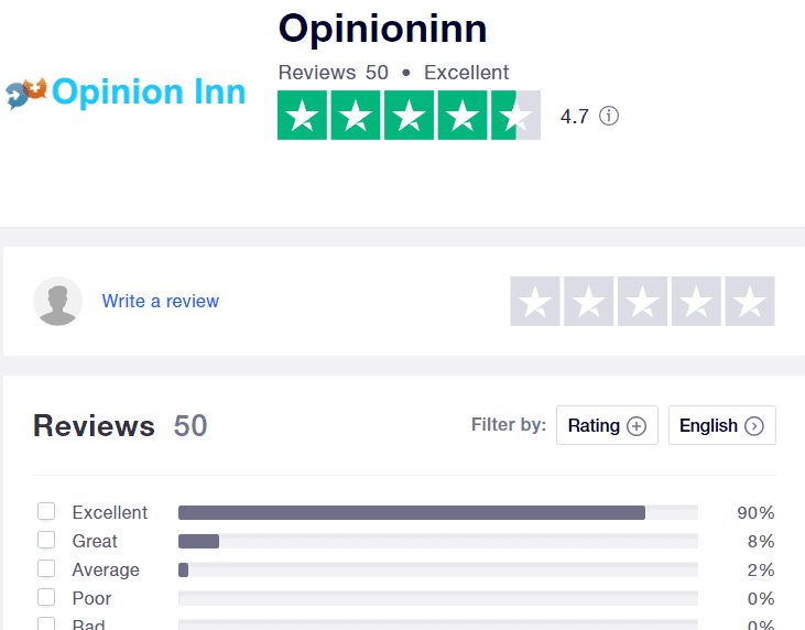 Opinion Inn Review - TrustPilot