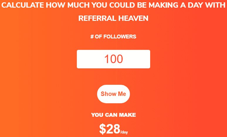 Referral heaven Review - Make a day
