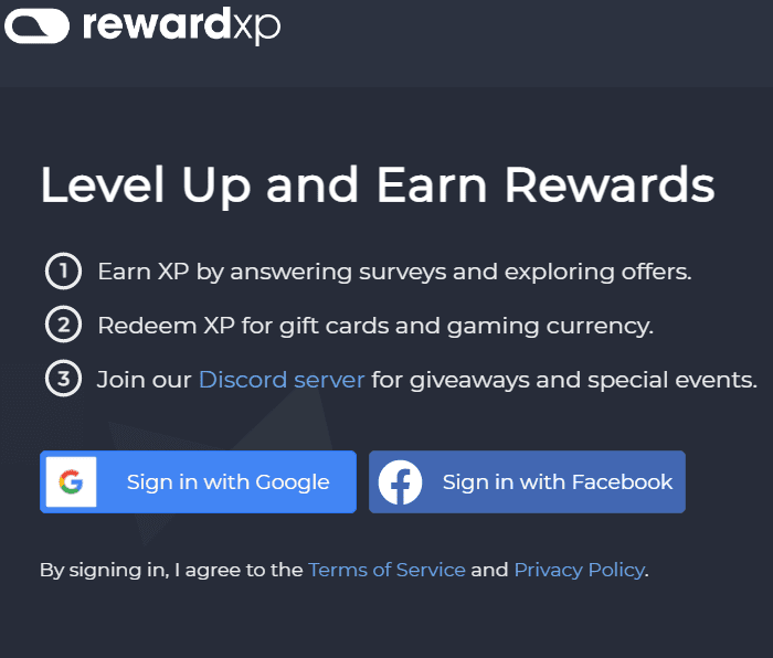 Reward XP review - Reward XP login