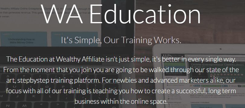 What about the wealthy affiliate community - education