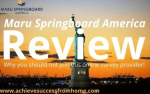 Springboard America Review - With $50 cash out threshold and 4 surveys a month, what do you think?