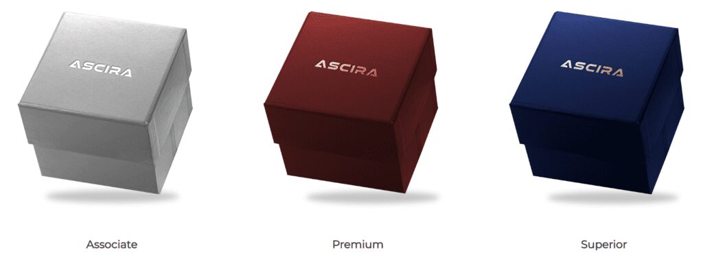 Ascira review - Membership packages