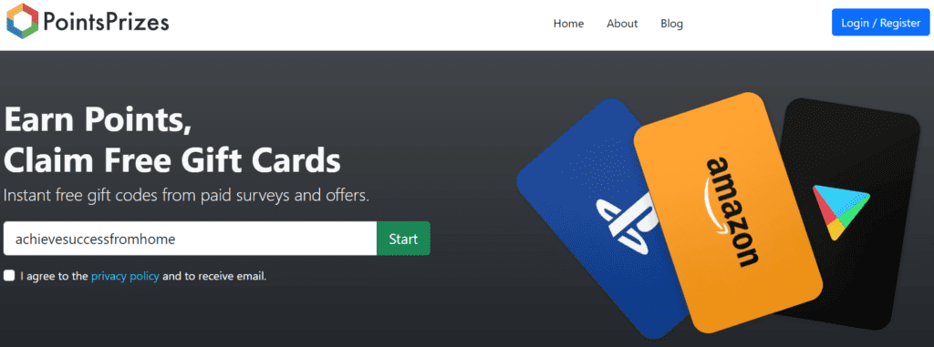 PointsPrizes Review - PointsPrizes login