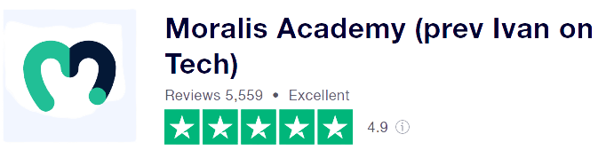 Trustpilot rating for Ivan on Tech Academy