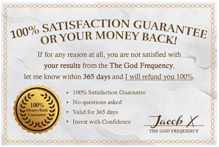 the God Frequency refund guarantee