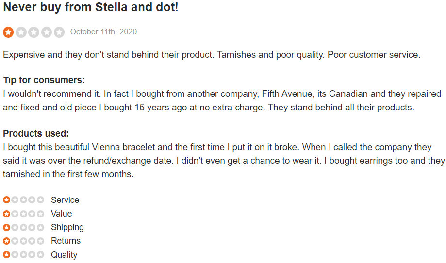Stella and Dot Review #5