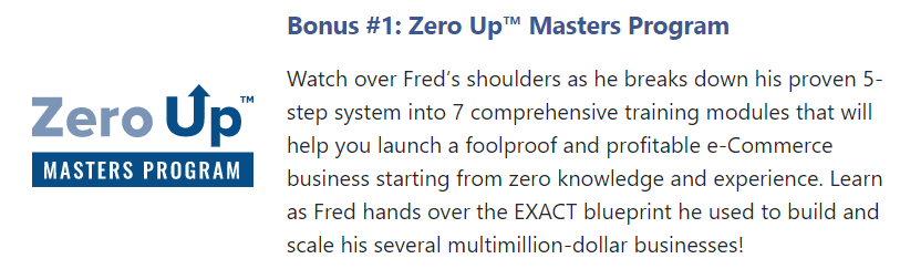 Bonus#1 - Zero Up Masters Program