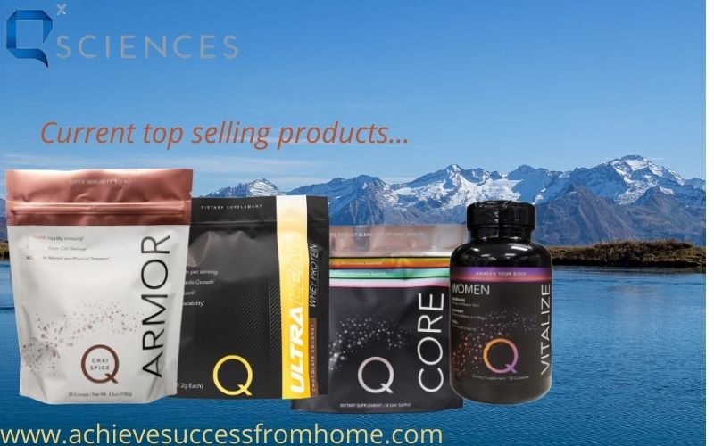 The current top selling products at Q Sciences