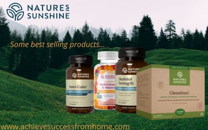 The current best selling products at Natures Sunshine