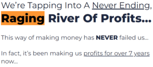 Inject raging river of profit - pure BS