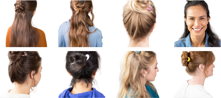 Lilla Rose Various hair styles