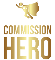 the Commission hero Logo and brand
