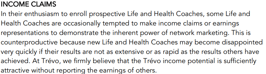 trevo corporate Income claims