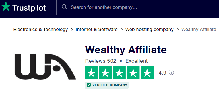 Wealthy Affiliate Trustpilot Reviews