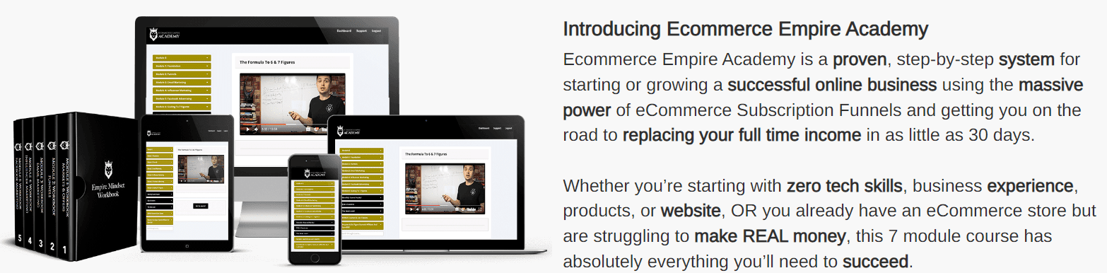 ecommerce empire builders review - ecommerce empire academy package