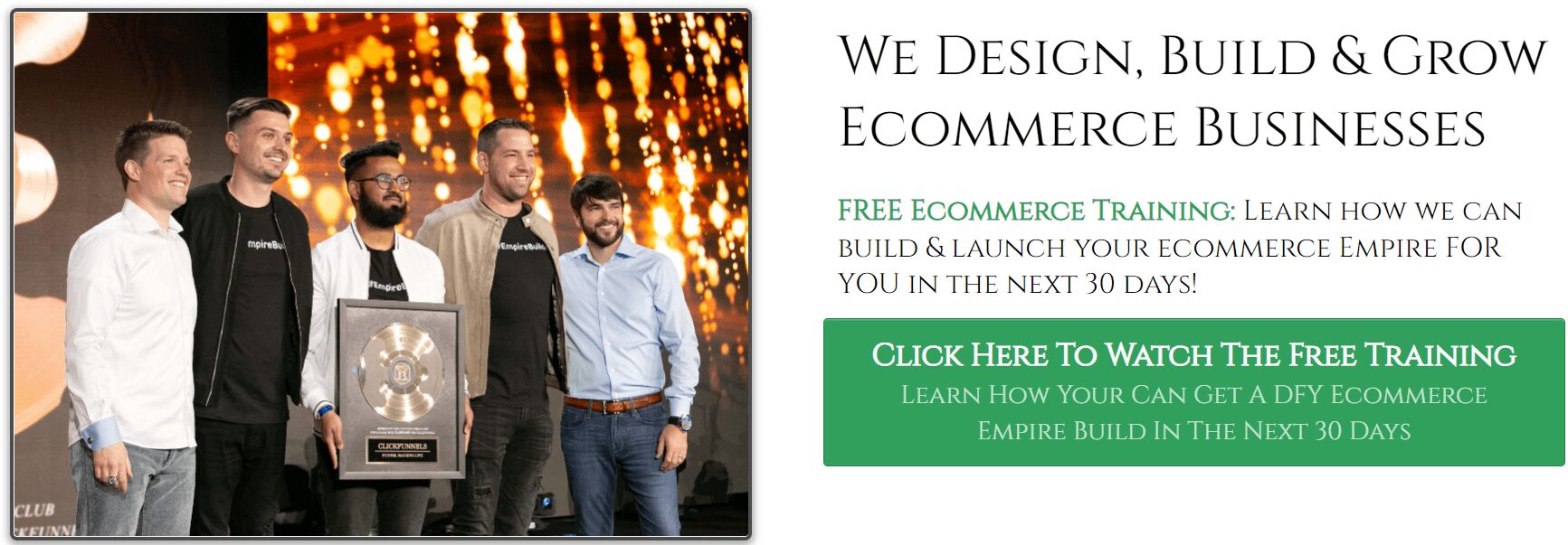 ecommerce empire builders design and build and grow ecommerce buisnesses