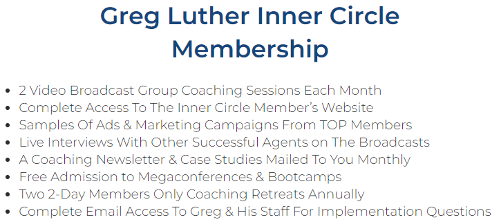 greg luther coaching review - Inner Circle Membership