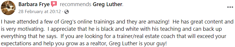 greg luther coaching reviews #1
