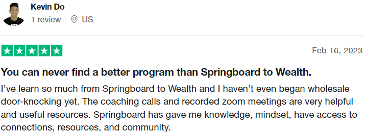 Thach Nguyen springboard to wealth reviews #1