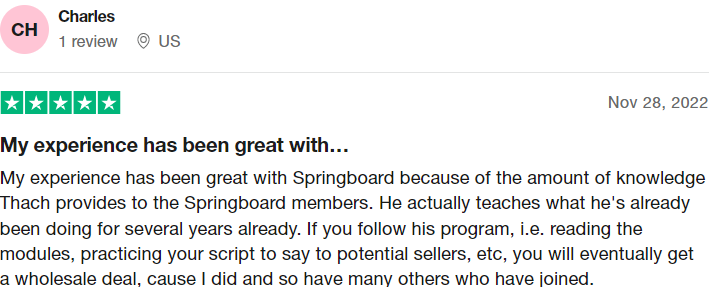 Thach Nguyen springboard to wealth reviews #2