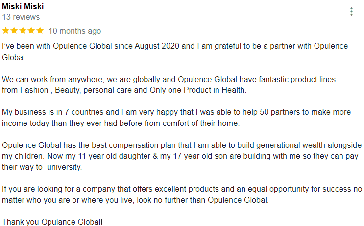 opulence global reviews #1